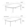 Mesa centro Lur metal Treku