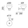 Aplique pared Nocturne Bowl Flos