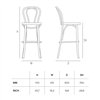 Taburete N.18 Madera GTV Thonet Vienna