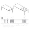Mesa rectangular extensible Lataula de Arlex. Mesas modernas.