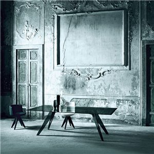 Mesa rectangular Alister de Glas Italia. Mesas cristal.