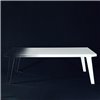 Mesa rectangular Faint  de Glas Italia. Mesas cristal.