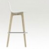 Taburete moderno Lottus Wood de Enea. Taburetes de diseño ideal para café.