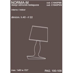 Lámpara sobremesa Norma M Karman