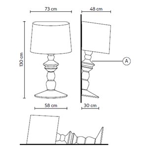 Lámpara suelo Alibabig Karman. Lámparas modernas.