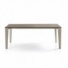 Mesa Cruz Extensible Cristal de Bontempi. Muebles modernos italianos. Mesas extensible para comedor.