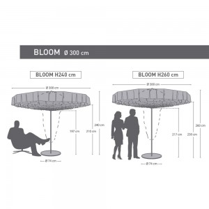Sombrilla Bloom de Sywawa. Sombrilla de diseño original. Sombrillas modernas.