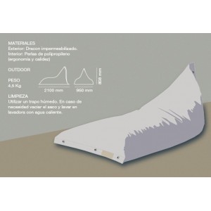 Tumbona Genois Cheslón L.E. de DVelas. Muebles de exterior con velas