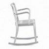 Mecedora brazos Heritage de Emeco. Mecedora aluminio
