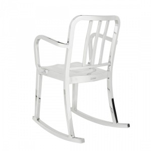 Mecedora brazos Heritage de Emeco. Mecedora aluminio