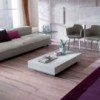 Mesa transformable Box de Ozzio design. Mesa auxiliar de marmol y cristal