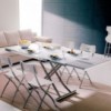 Mesa transformable Planet de Ozzio design. Sillas y mesas transformables.