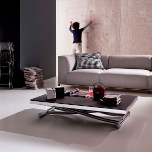 Mesa transformable Planet de Ozzio design. Sillas y mesas transformables.