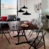 Mesa transformable Sydney de Ozzio design. Sillas y mesas transformables.