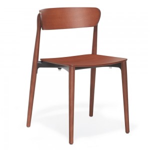 Silla Nemea 2820 de Pedrali. Sillas de diseño. Sillas de madera moderna.
