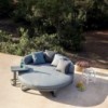 Cama Chill Redonda Flat para exterior de Gandia Blasco. Camas de diseño.