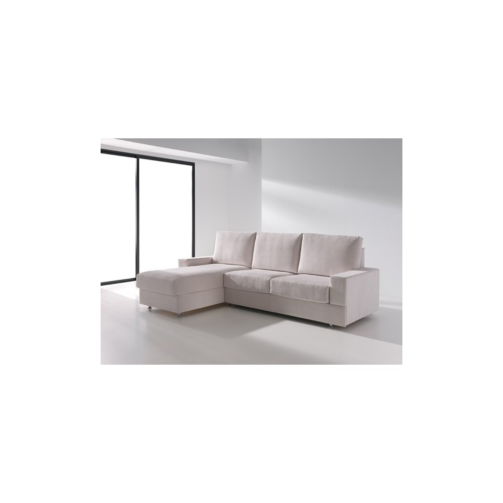 Sofá cama 2 plazas + Chaise Longue Athenas de ES Interiorismo. Puf cama ...