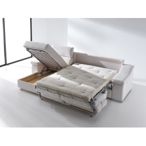 Sofá cama 2 plazas + Chaise Longue Londres. Es Interiorismo