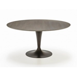 Mesa Flute redonda Wood de Sovet. Mesas y complementos de diseño.