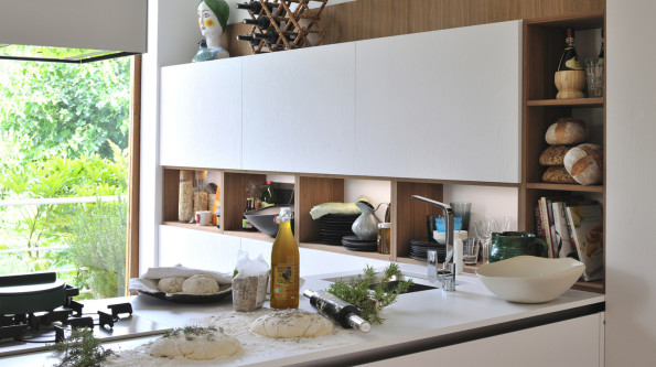Cocinas de diseño en Muebles Lluesma – Firma: Veneta Cucine.